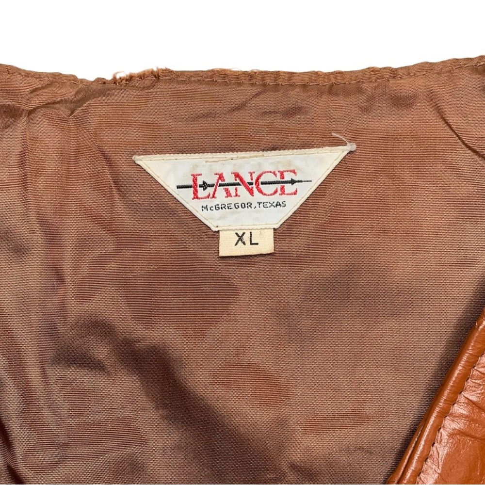 Vintage Western Lance Brown Patchwork Genuine Lea… - image 3